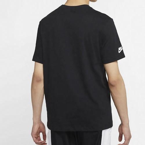 Nike Alien Print Vintage American-Style Short Sleeve T-Shirt for Men, Black