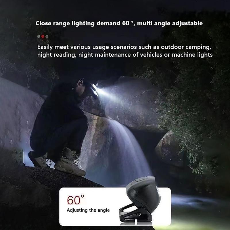 Built-In Battery Usb Rechargeable Outdoor Waterproof Camping Torch Lights Strong Light Headlamp Body Motion Sensor Headlight