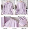 Teloroom Women's V-Neck Chiffon Long Sleeve Blouse