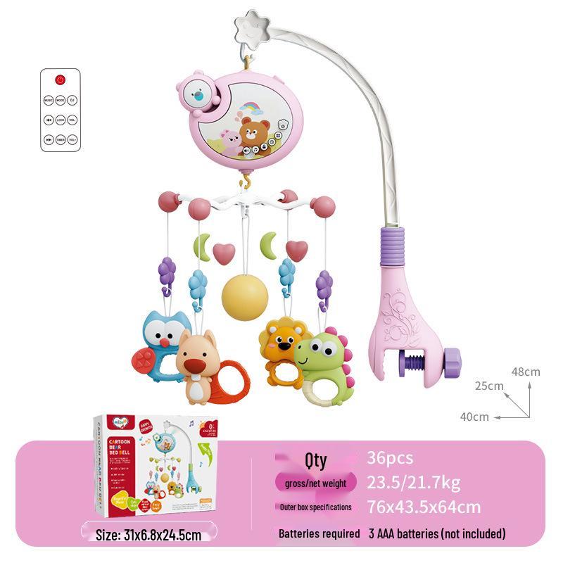 Multifunctional Rotating Music Crib Mobile – Soothing Toy for Newborns
