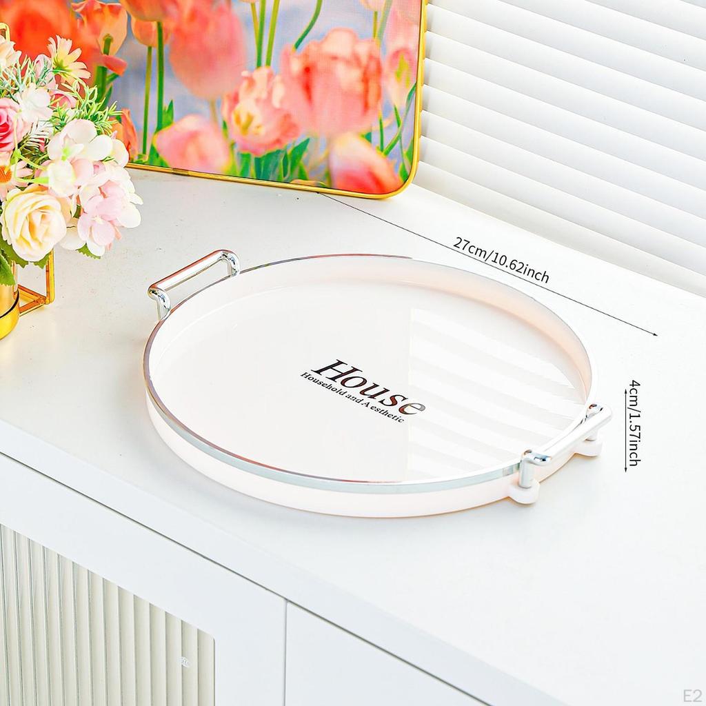 Bandeja de Servir para Armazenamento de Xícaras de Chá Organizador de Cupcakes e Lanches Centro de Mesa Moderno Portátil Prato para Nozes e Doces