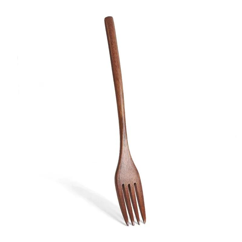 Set di Posate in Legno Giapponese (Cucchiaio, Forchetta, Bacchette) Posate per Sushi Alta Qualità Ecologico Portatile Set di Stoviglie Utensili da Cucina Regali
