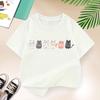 Cat Love Family T-shirt for Boys New Cotton Kids T Shirt Kawaii Children Casual Clothes Teen Baby Boy Summer Tops 2-14 Year