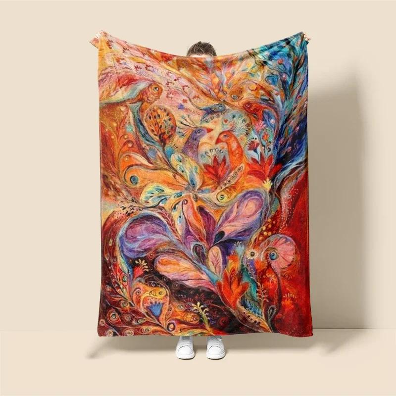 Plush Throw Blanket for Sofa or Bed  Natural  Animal Prints  Soft Thick Cozy Winter Blanket