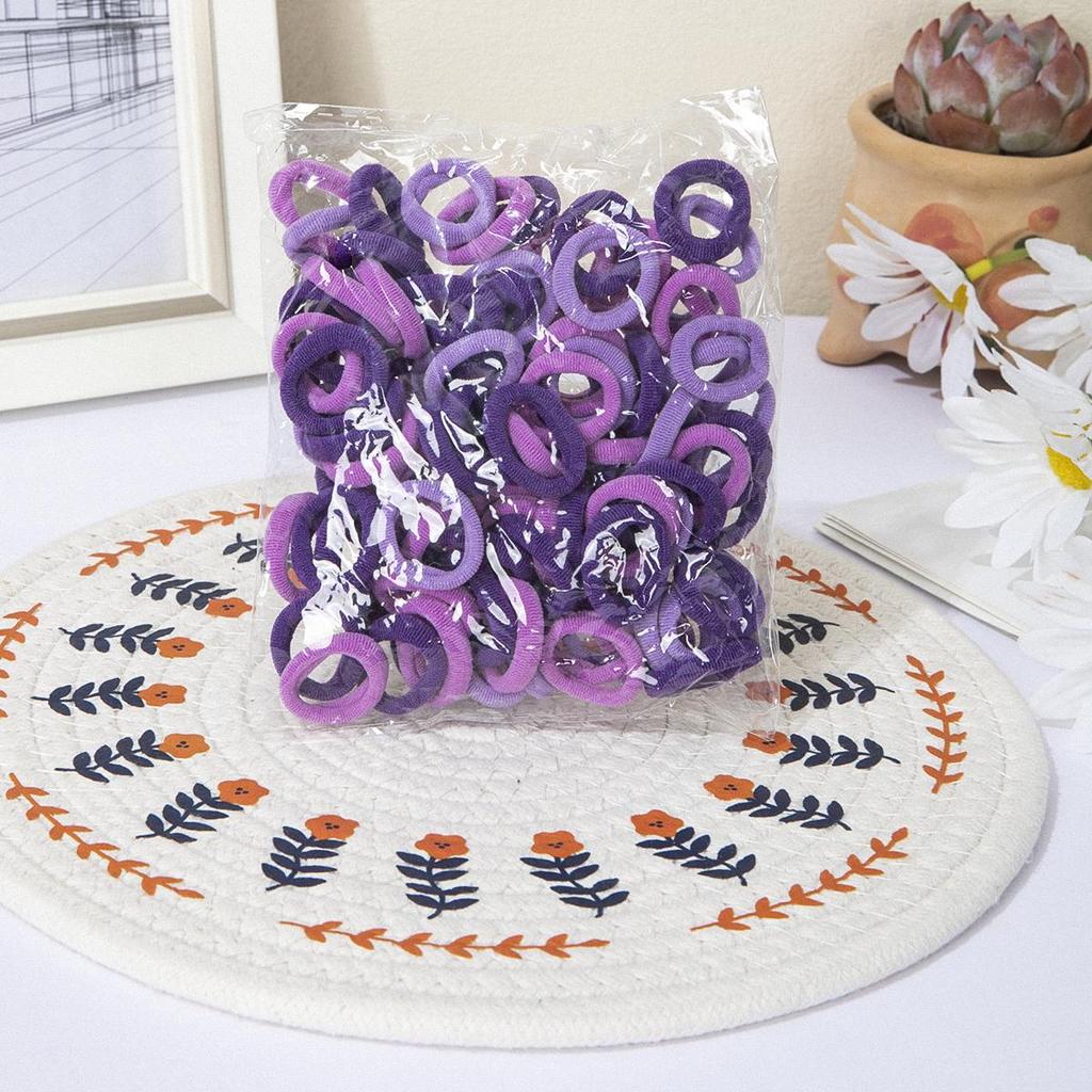 100/200/300/400pcs Children's Elastic Hair Rope, Girls Scrunchies Hair Accessories Sets, Ideal Choice for Gifts