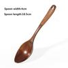 Træske med viklet tråd, Bredmundede Kogeskeer, Køkkenredskabsværktøj, Suppeske, Serveringsske, Bordservice, 18,5cm