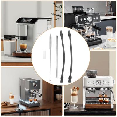 Set de Tuyaux en Silicone de Qualité Alimentaire pour Mousseur à Lait de Machine à Café Remplacement de Tube pour Machines à Espresso Entièrement Automatiques