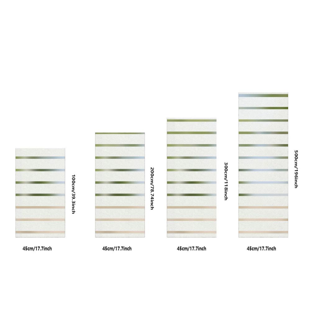 Frosted Striped Cellophane Office Partition Glass Film Balcony Decorative Window Sticker Semi-perspective Glass Film