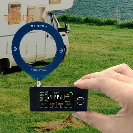 0,5-108 МГц Портативний міні-радіоперезаряджуваний кишеньковий розмір 1,9-дюймовий IPS-екран, усі діапазони радіоприймач КВ/ПД/СВ/УКХ радіо