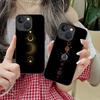 Sun Moon Mobile Cell Phone Case for iPhone 17 16 15 14 13 12 11 X XR XS 8 7 Air Pro Max Plus Mini Colorful Silicone Cover Luxury