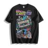 Zurück in die 80er T-Shirt Herren Damen T-Shirts Top - Retro Kassette und Boombox Design Unisex Tee