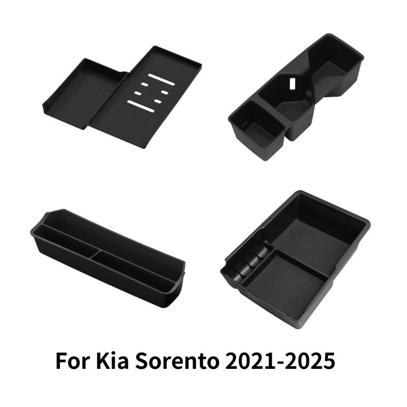 For Kia Sorento Silicone Wireless Charging Box Pad Car Anti Slip Pad Center Console Water Cup Holder Car Accessories -2025