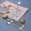 Cartoon Hanging Cup Teaspoons Stainless Steel Smooth Edges Coffee Stirring Spoon Cat Fish Design Milk Spoon Tea Preparation