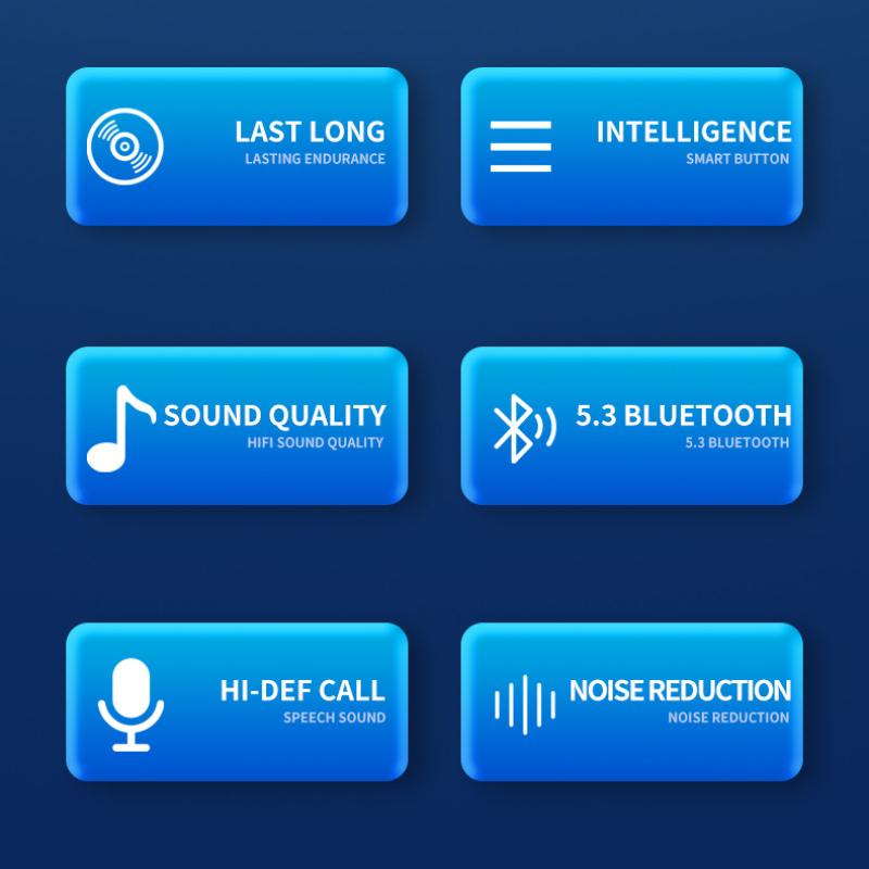 TWS Hanging Ear Sports Wireless Bluetooth Headphones In-ear Large Power Ultra-long Battery Life