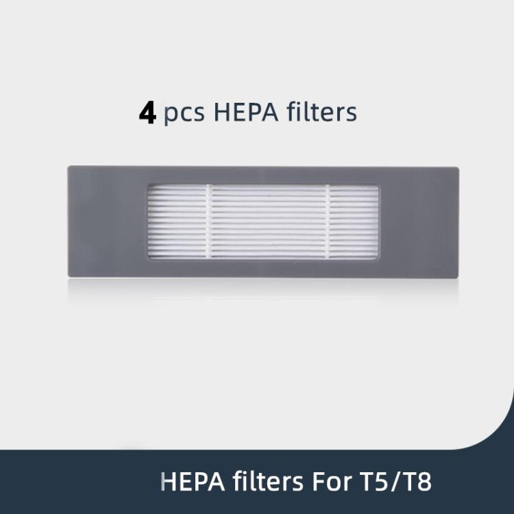 Vacuum Cleaner Sweeping Robot Accessories Suitable For Ecovacs Deebot T8 AIVI/T8 MAX,Accessories 4 PCS Filter