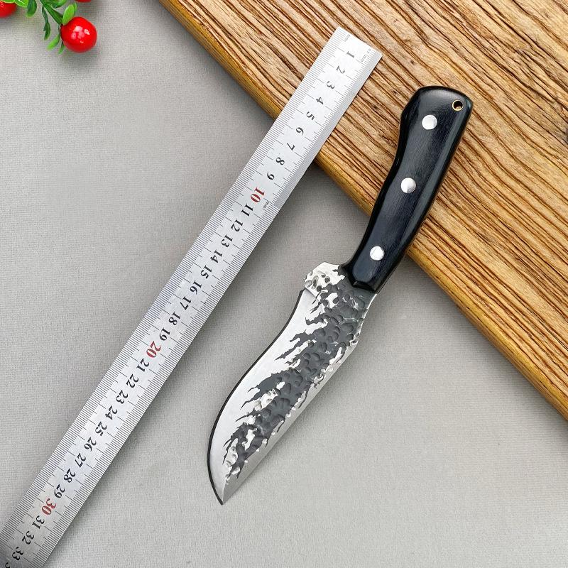 Geschmiedetes Ausbeinmesser, handgefertigtes Koch-Küchenmesser, Allzweckmesser mit Holzgriff, Fleischerbeil