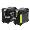 Motorcycle Side Case Aluminum Alloy 28L with Safety Lock Shockproof Side Saddlebag Box for Helmet Luggage