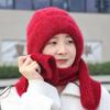 Squirrel Velvet Knit Windproof Hat & Scarf Combo - Adult Winter Fashion