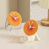 Creative Desktop Ceramic Clock Cute Foyer Entry Clock Home Decorative Cartoon Mute Clock  Bedroom