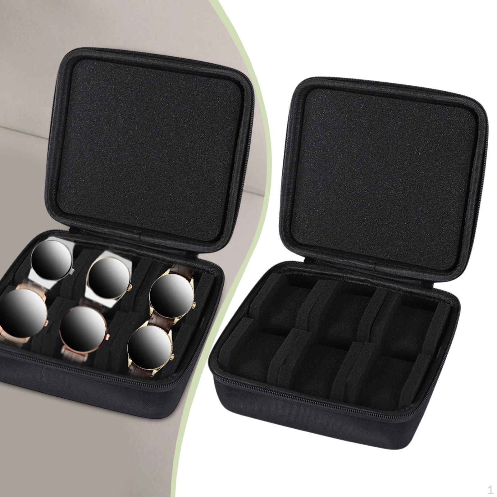 

Коробка для часов Витрина Пылезащитная Сумка Портативная Вставка из пены для Переноски Ювелирных изделий для