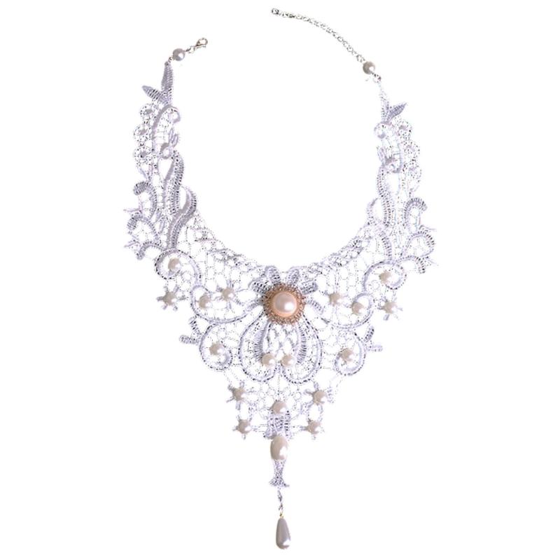 

Нежное Ручное Изделие из Бусин и Кружева Мягкая Ткань Удобное Для Повседневной Носки белый