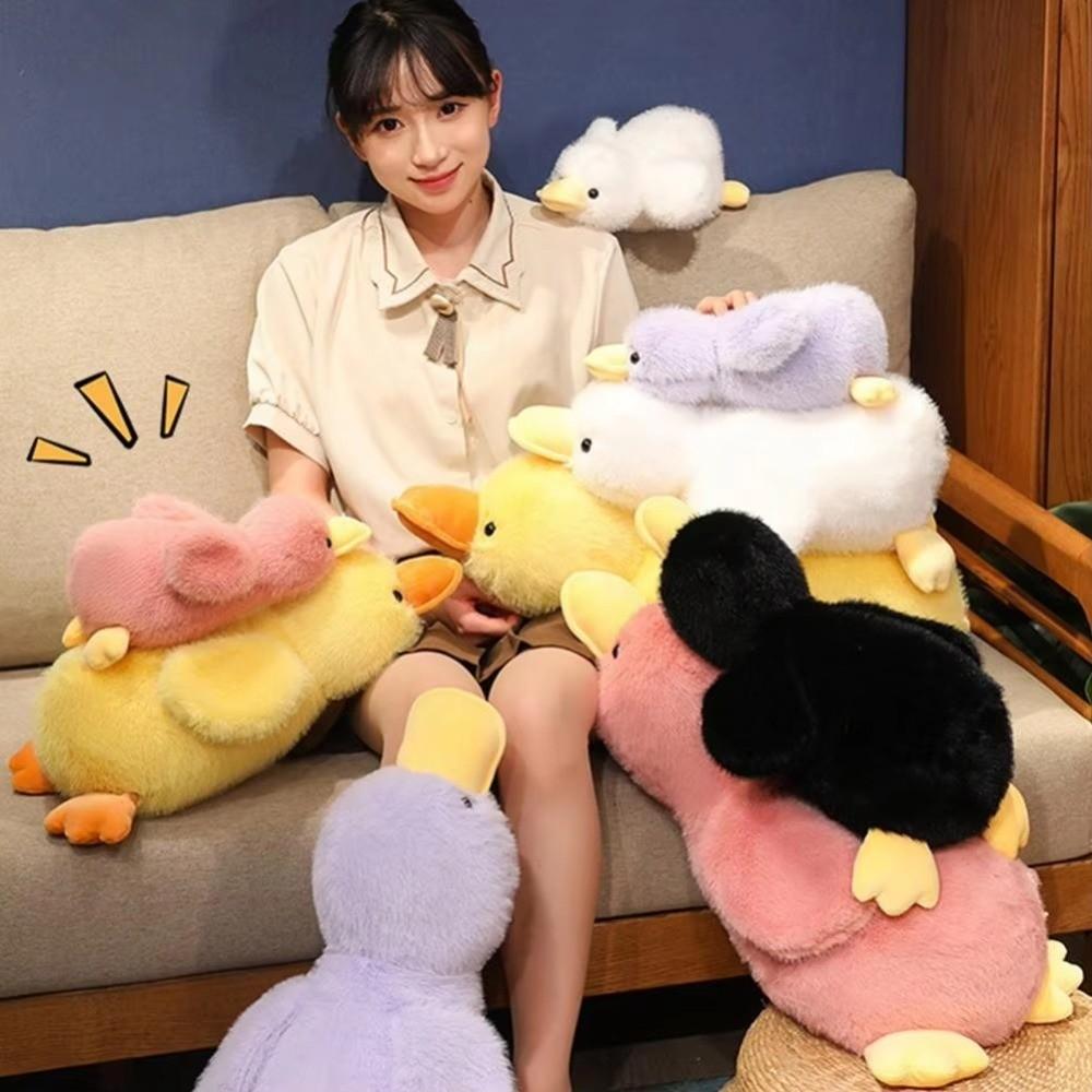 Soft Long Hair Duck Plush Doll Cartoon Duck Plush Toy New Duck Plush Pillow  For Boys And Girls
