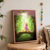 Disney DIY Rapunzel Forest Painting Kit Home Wall Decor Handmade Gift Art Crafts Coloring Paint By Numbers Canvas Wall Hanging Art Decor
