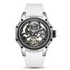 MEGIR Men's Stainless Steel Luminous Automatic Square Mechanical Watch