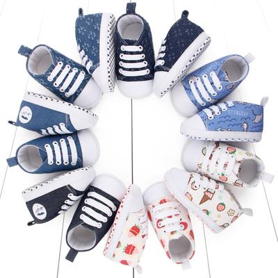 Baby Boy Girl Sneakers Toddler Shoes Toddler Infant First Walkers Cotton Sole