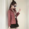 Autumn and Winter New Light and Thin Down Jacket Women's Stand-up Collar Slim-fitting Short Fattened and Enlarged Down Jacket