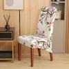 Stretchable Printed Chair Covers Set for Home Office Dustproof Elastic Slipcovers for Dining Chairs