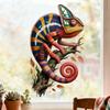 Creative Painted Chameleon Static Cling Wall Window Sticker for Kids Room Bedroom Living Room Decor
