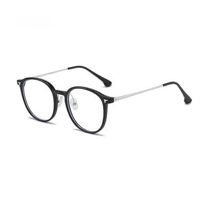 Korea Runde Teegläser Rahmen Damen Kein Make-up Mode Blaulichtfilter Brille Herren Kontrastierend Niedlich Dekorative Brille Brille