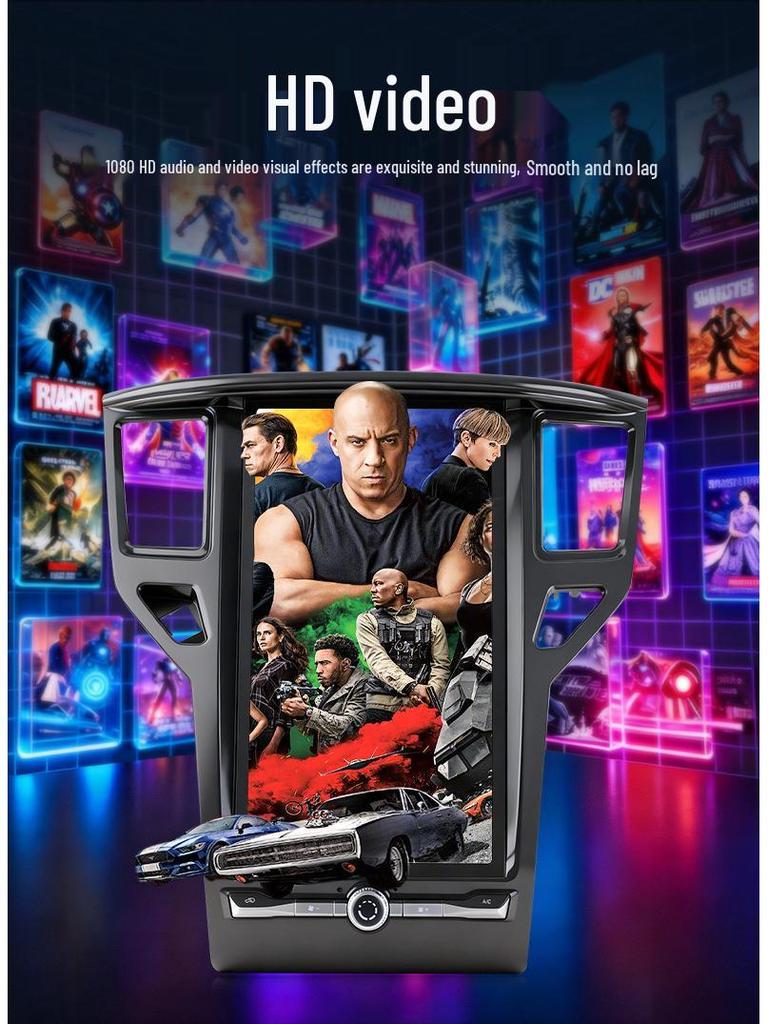 Compatible with 2012-2020 Nissan Pathfinder: 14.8-inch Android Car Stereo with Qualcomm Central Control and Navigation.