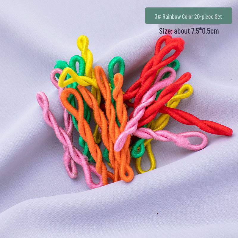 

Японские и корейские резинки для волос с высокой резинкой для женщин и детей - черные резинки для волос