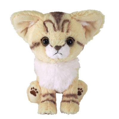 Sunlemon Yavru Kedi Kum Kedi Bej Beyaz 14.8 x 1.4 x 15.8 cm Peluş Oyuncak Kedi P-7302