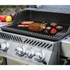 Grillmatte für BBQ, Antihaftbeschichtet, Hitzebeständig, Wiederverwendbar, Glasfaser-Grillfolie für Gemüse, Speck, Fisch, Kebabs, Spülmaschinenfest, Schwarz