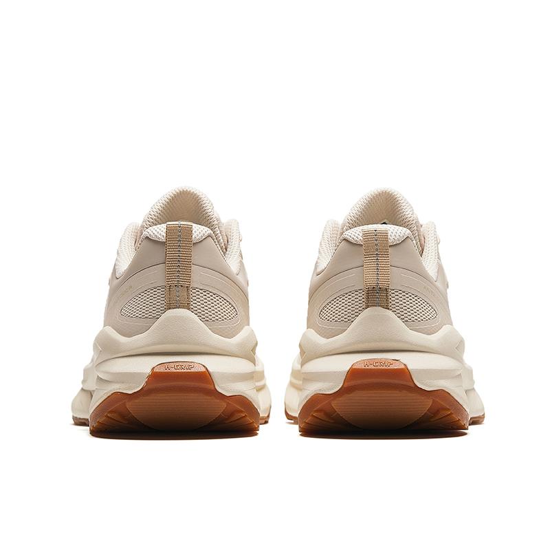 Anta Exploration Comfortable Shock Absorbing Durable Low Top Running Shoes Women sneaker White Brown 922415588-2