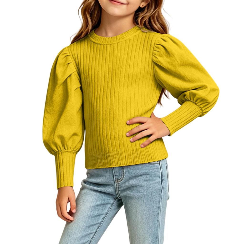 Stylish and Comfortable Girls' Winter Long-Sleeve Top