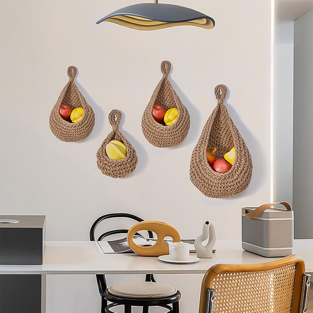 Modern Home Hanging Fruit Net Bag With Strong Load Capacity Designs for Small Apartments and Kitchen Organization