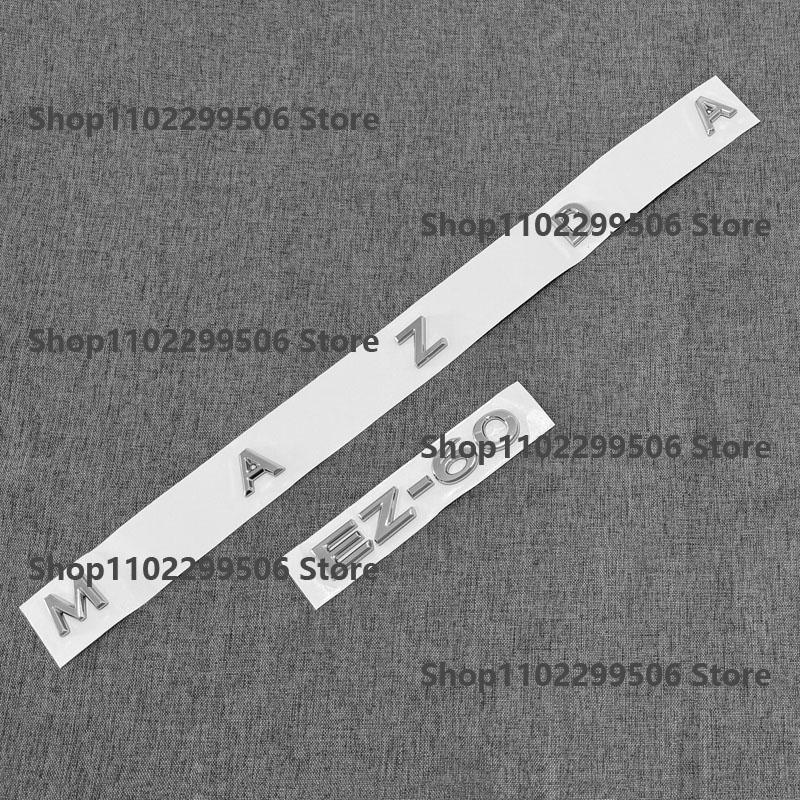 ABS Carbon Silver Black Car Sticker For MAZDA EZ-60 Replaced Rear Trunk  Label Badge Letters Labeling Emblem Badge Logo vplrc44