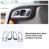 Carbon Fiber Car P-level Sequ / Water Cup Frame / AC Air Outlet Cover Trim Fit For Haval Dargo   Interior Accessories