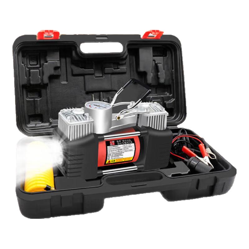 Jumu JM-B131 Double Cylinder Car Air Pump with Toolbox