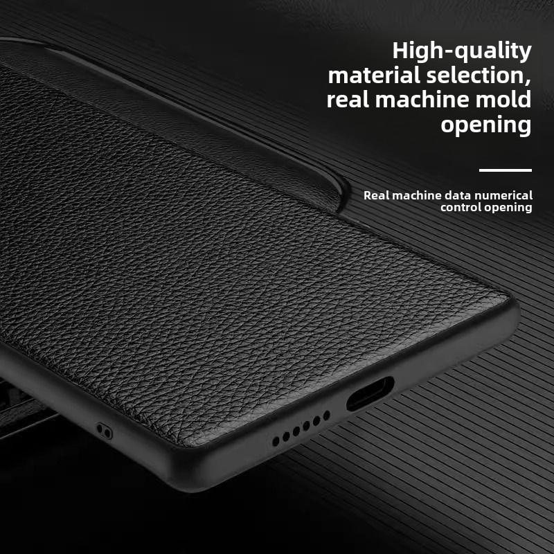 Präzise feine Loch-Linsen-Lederhülle für VIVO X300 Ultra X200 Pro X100s X90 S19 Pro X100 Rindsleder erste Schicht Smartphon-Abdeckung