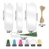 30Pcs Blank Acrylic Bookmark Set Craft Clear Acrylic Blank Bookmark with 30 Bookmark Tassel for DIY Projects Present Tag