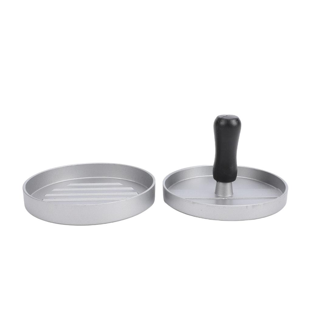 Hamburger Patty Maker Aluminum Alloy Round Burger Press Patty Mould with Detachable Handle for Kitchen Tool