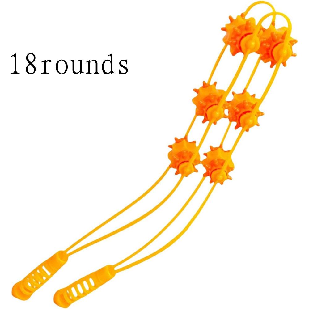 

18 роликов для массажа спины, профессиональный инструмент для самомассажа, портативный ручной массажный пояс для боли в спине, шее и ногах