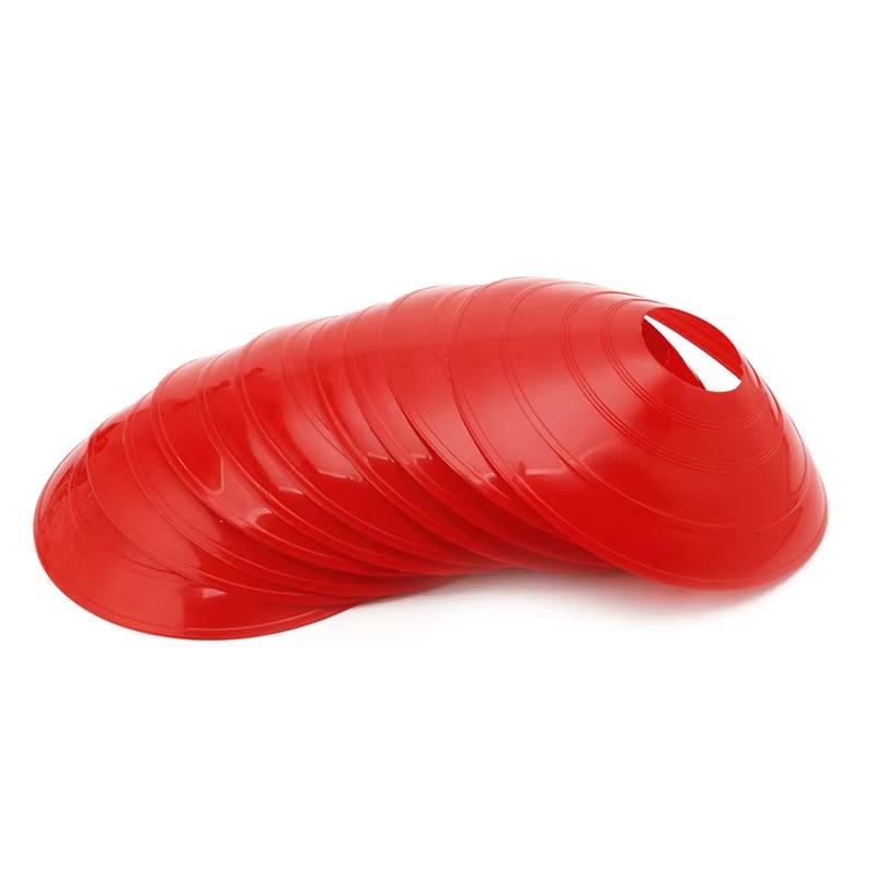 10Pcs Cone Tube Football Disc Cone Set Football Agility Training Saucer Marking Disc Multi Sport Training Space Cone Accessorie