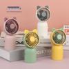 Mini Cartoon USB Handheld Fan - Portable Desktop Fan with Custom Logo Option