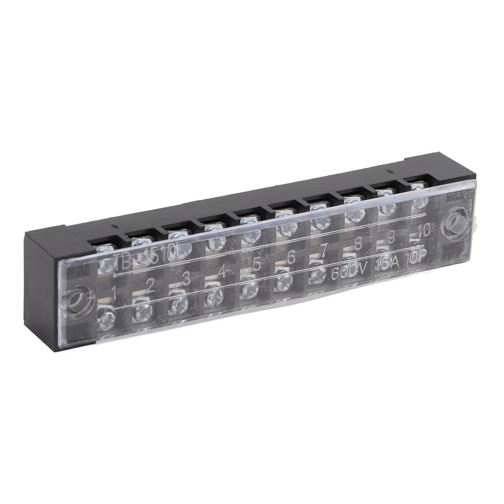 50pcs Terminal Block Stable Reliable Electrical Conductivity Compact Convenient Wire Connector for Factories 5A 600V